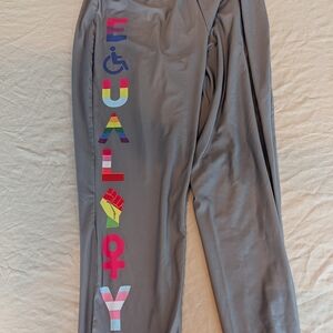 Gray Elastic Waistband Skirt